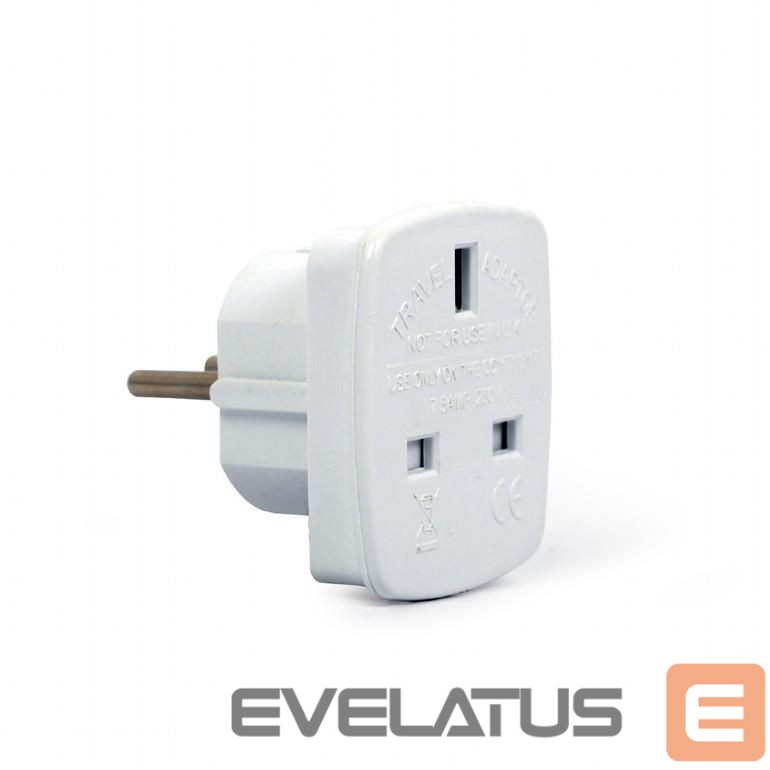 Üleminek Gembird POWER ADAPTER AC UK TO EU/A-AC-UKEU-001