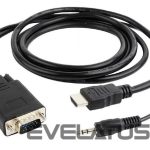 Monitori tarvik Gembird  CABLE HDMI-VGA +3.5MM/1.8M A-HDMI-VGA-03-6 