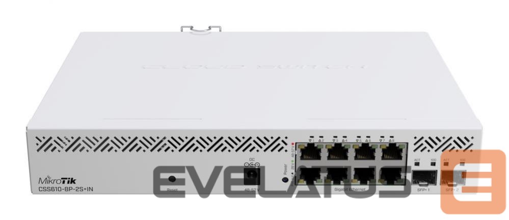 Võrgulülitid Mikrotik Switch||8x10Base-T / 100Base-TX / 1000Base-T|2xSFP+|CSS610-8P-2S+IN