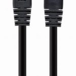 Võrgulülitid Gembird  PATCH CABLE CAT5E UTP 7.5M/BLACK PP12-7.5M/BK 