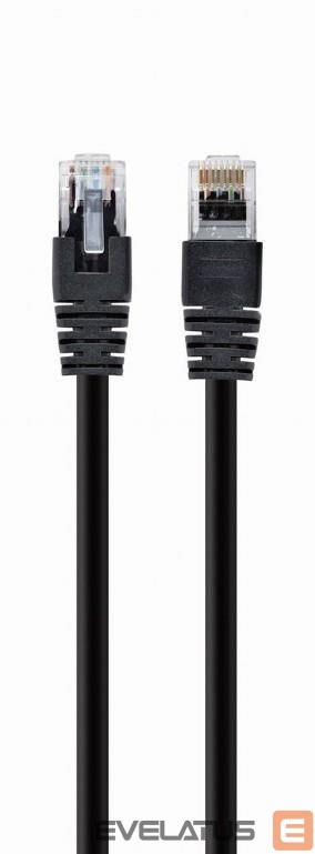 Võrgulülitid Gembird PATCH CABLE CAT5E UTP 7.5M/BLACK PP12-7.5M/BK