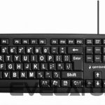 Arvuti klaviatuur Gembird  KEYBOARD STANDART USB ENG BIG/LETT. BLACK KB-US-103 