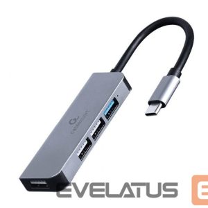 Üleminek Cablexpert  I/O HUB USB-C 4PORT/UHB-CM-U3P1U2P3-01 