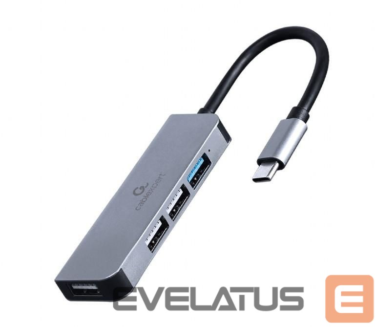 Üleminek Cablexpert I/O HUB USB-C 4PORT/UHB-CM-U3P1U2P3-01
