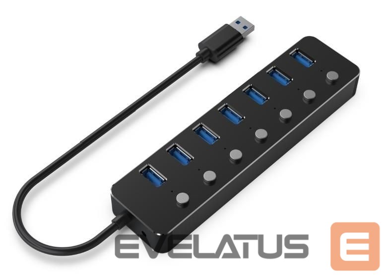 Üleminek Gembird I/O HUB USB3 7PORT/UHB-U3P7P-01