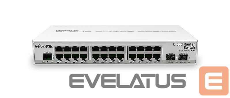 Võrgulülitid Mikrotik Switch||CRS326-24G-2S+IN|24x10Base-T / 100Base-TX / 1000Base-T|2xSFP+|CRS326-24G-2S+IN