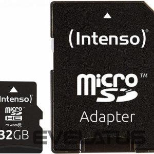 Muu arvutitarvik Intenso  MEMORY MICRO SDHC 32GB C10/W/ADAPTER 3413480 