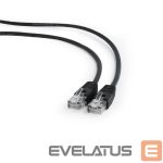 Võrgulülitid Gembird  PATCH CABLE CAT5E UTP 0.25M/BLACK PP12-0.25M/BK 
