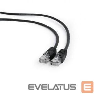 Võrgulülitid Gembird  PATCH CABLE CAT5E UTP 0.5M/BLACK PP12-0.5M/BK 