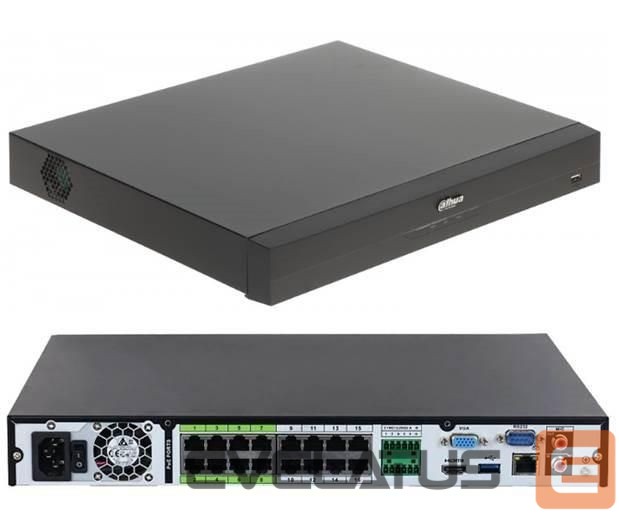 valvetarvikud DAHUA NET VIDEO RECORDER 16CH/NVR5216-16P-EI