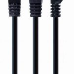Võrgulülitid Gembird  PATCH CABLE CAT6 UTP 0.5M/BLACK PP6U-0.5M/BK 