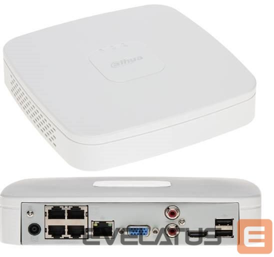 valvetarvikud DAHUA NET VIDEO RECORDER 4CH 4POE/NVR4104-P-EI