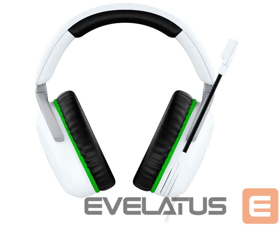 Kõrvaklapid HyperX HEADSET CLOUDX STINGER2/WHITE/GREEN 75X28AA