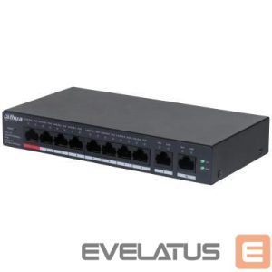 Võrgulülitid DAHUA  Switch||CS4010-8GT-110|Type L2|Desktop/pedestal|8x10Base-T / 100Base-TX / 1000Base-T|PoE ports 8|DH-CS4010-8GT-110 