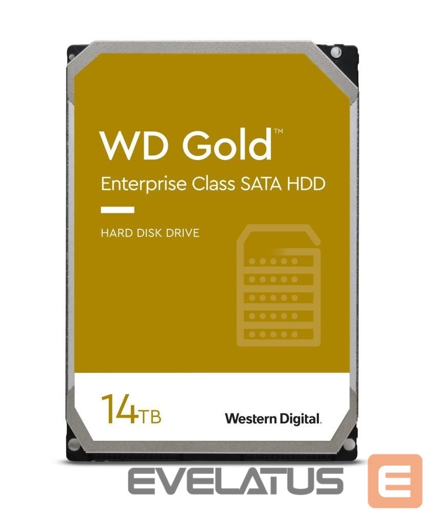 Kõvaketas HDD Western Digital HDD||Gold|14TB|SATA 3.0|512 MB|7200 rpm|3,5"|WD142KRYZ