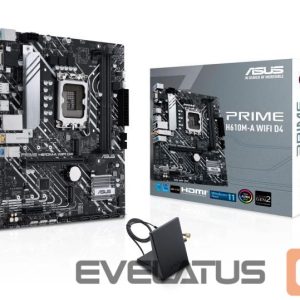 Intel protsessori emaplaat Asus  Mainboard||Intel H610|LGA1700|MicroATX|Memory DDR4|Memory slots 2|1xPCI-Express 3.0 1x|1xPCI-Express 4.0 16x|2xM.2|1x15pin D-sub|1xHDMI|1xDisplayPort|2xAudio-In|1xAudio-Out|4xUSB 2.0|2xUSB 3.2|2xPS/2|1xRJ45|2xRF-Out|H610M-AWIFID4 