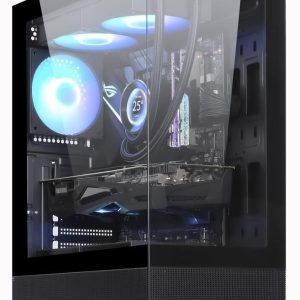 Arvuti korpus GOLDEN TIGER  Case||Raider DK-6|MidiTower|Case product features Transparent panel|Not included|ATX|Colour Black|RAIDERDK6 