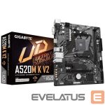 AMD protsessori emaplaat Gigabyte  Mainboard||AMD A520|SAM4|Micro-ATX|Memory DDR4|Memory slots 2|1xPCI-Express 3.0 1x|1xPCI-Express 3.0 16x|1xM.2|1x15pin D-sub|1xHDMI|2xUSB 2.0|4xUSB 3.2|1xPS/2|1xRJ45|3xAudio port|A520MKV21.1 