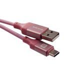 Kaabel Evelatus  Cable USB A to C 2M Aluminum housing braiding Pink Pink