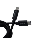 Kaabel Evelatus  Flex Cabel Pro USB 2.0 Type C to Type C 1.2M 100W 5A Black