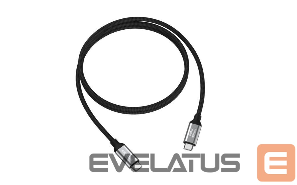 Kaabel Evelatus Flex Cable Pro USB 2.0 Type C to Type C 2M 240W 5A Black
