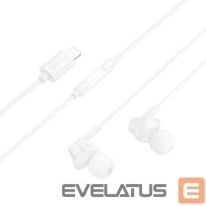 Kõrvaklapid Hoco  M113 Clear universal digital earphones with microphone iP White