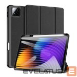 Kaaned Dux Ducis  Redmi Pad 7/7 Pro Domo Series Tri-fold Stand PU Leather Tablet Cover Black