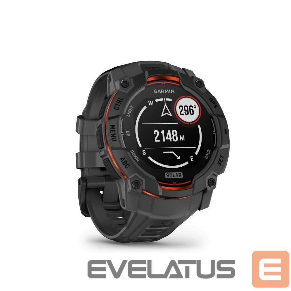 Nutikell Garmin SMARTWATCH INSTINCT 3 SOLAR/BLK/CHARC 010-02935-00