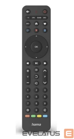 Muu arvutitarvik Hama UNIVERSAL TV REMOTE CONTROL INFRA-RED FOR 4 DEVICES Black