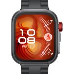 Nutikell Huawei  Watch FIT4 Pro, 3D Fluorelastomer Black Strap, Titanium Body, Seiya-B29 
