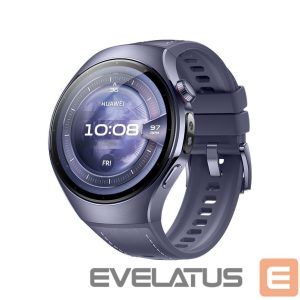 Nutikell Huawei  Watch 5 (46mm), Fluorelastomer Purple blue strap, Titanium body, Rates-L39L 