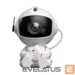 LED Projektor HQ  LED 3D Sitting Astronout 360 degree Rotate Head Star Sky & Nebula projector with Remote White