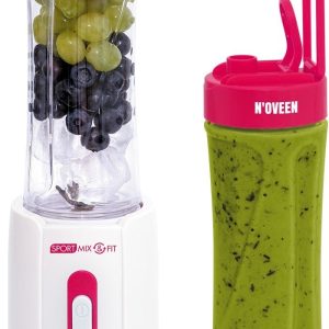 Purustajad Noveen  Blender 300W Ice Crushing Blades 2x600ml Bottles Non-Drip BPA-Free Amerant 