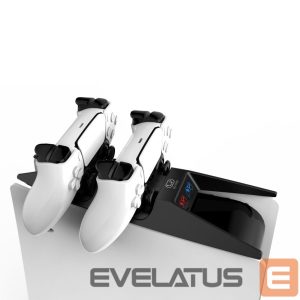 Kontroller Saitake  Dual charging station Dock for Sony Play Station 5 PS5 Controllers console shape Black White