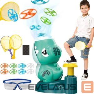 Mänguasjad Kiddyz  KT1 Dino Flying disc Catapult launcher toy with x2 Rockets 
