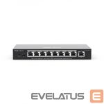 valvetarvikud Ruijie  Networks RG-ES209GC-P tīkla pārslēgs Vadīts Gigabit Ethernet (10/100/1000) Power over Ethernet (PoE) Black