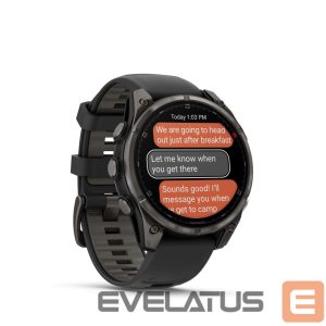 Nutikell Garmin  Fenix 8 Pro – 47 mm, AMOLED, Sapphire, Carbon grey DLC titanium with Black/pebble band