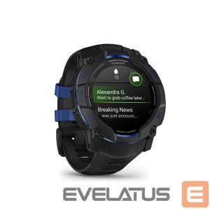 Nutikell Garmin  Instinct 3 – 50 mm, Supernova Edition, AMOLED, Black / Bolt blue sports watch 