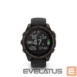 Nutikell Garmin  Fenix 8 – 47 mm, Solar, Sapphire Sapphire, Carbon grey DLC titanium with Black/pebble grey/ 010-02906-11