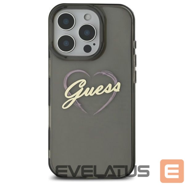Muu telefoni lisavarustus Guess Guess IML Heart Case for iPhone 16 Pro - Black