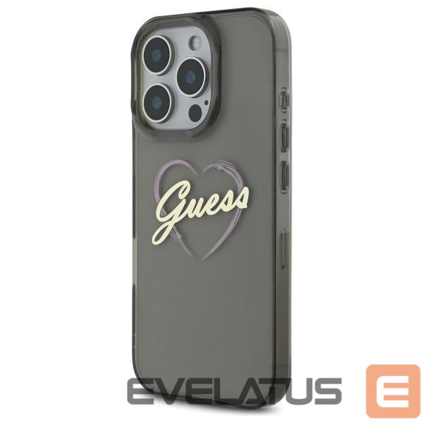 Muu telefoni lisavarustus Guess Guess IML Heart Case for iPhone 16 Pro - Black