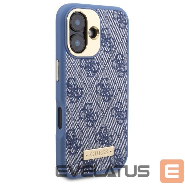 Muu telefoni lisavarustus Guess Guess 4G Logo Plate MagSafe Case for iPhone 16 Plus - Blue