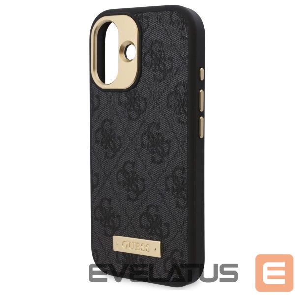 Muu telefoni lisavarustus Guess Guess 4G Logo Plate MagSafe Case for iPhone 16 Plus - Black