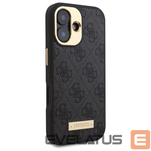 Muu telefoni lisavarustus Guess Guess 4G Logo Plate MagSafe Case for iPhone 16 Plus - Black