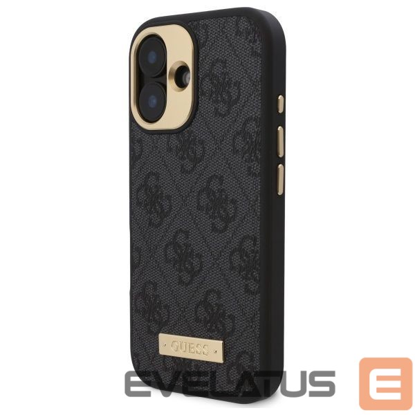 Muu telefoni lisavarustus Guess Guess 4G Logo Plate MagSafe Case for iPhone 16 Plus - Black