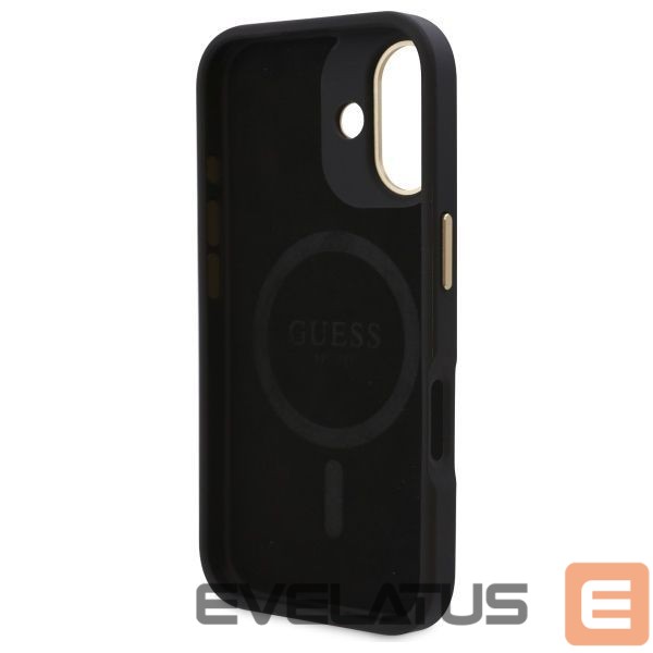Muu telefoni lisavarustus Guess Guess 4G Logo Plate MagSafe Case for iPhone 16 Plus - Black