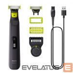 Raseerijad Philips  Face and Body Shaver | QP6542/15 OneBlade Pro 360 | Operating time (max) 90 min | Wet & Dry | Lithium Ion | Black 