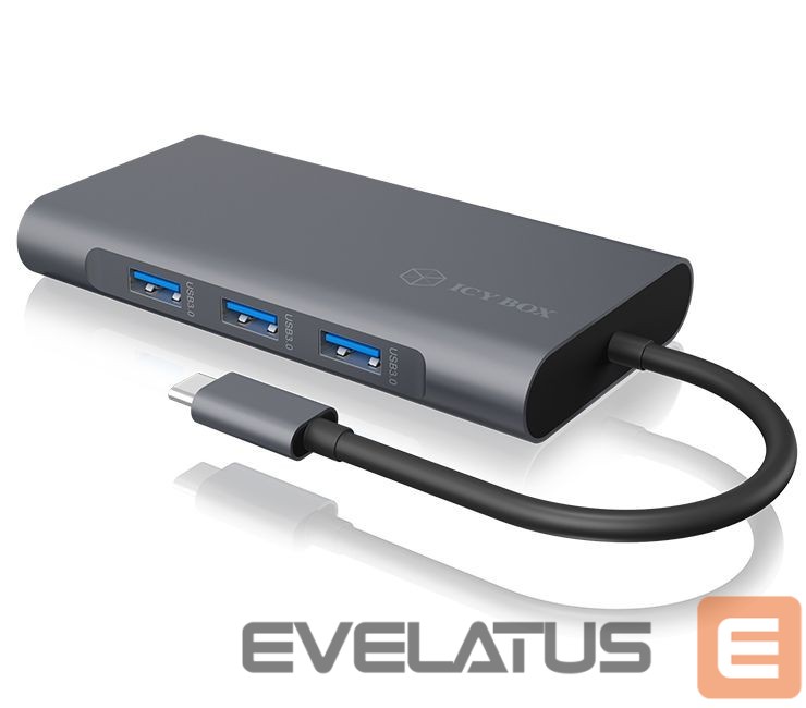 Juhtmevabad kõrvaklapid Raidsonic Icy Box IB-DK4040-CPD USB Type-C DockingStation with two video interfaces