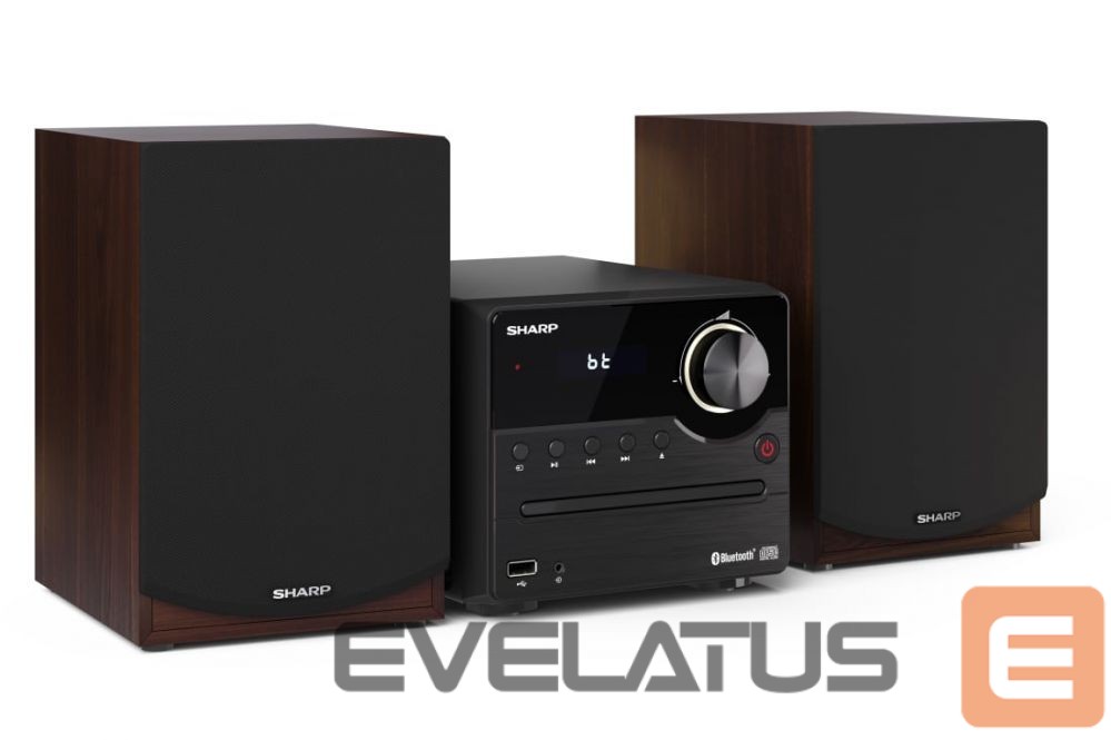 Interaktiivne lahendus Sharp XL-B512(BR) Hi-Fi Micro System, CD/FM/USB/Bluetooth v5.0, 45W, Brown