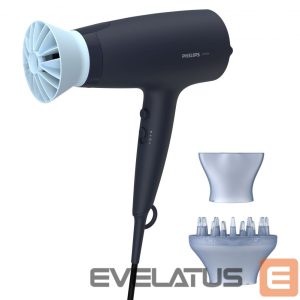 Tervishoid Philips  Hair Dryer BHD360/20 2100 W, Number of temperature settings 6, Ionic function, Diffuser nozzle, Black/Blue 